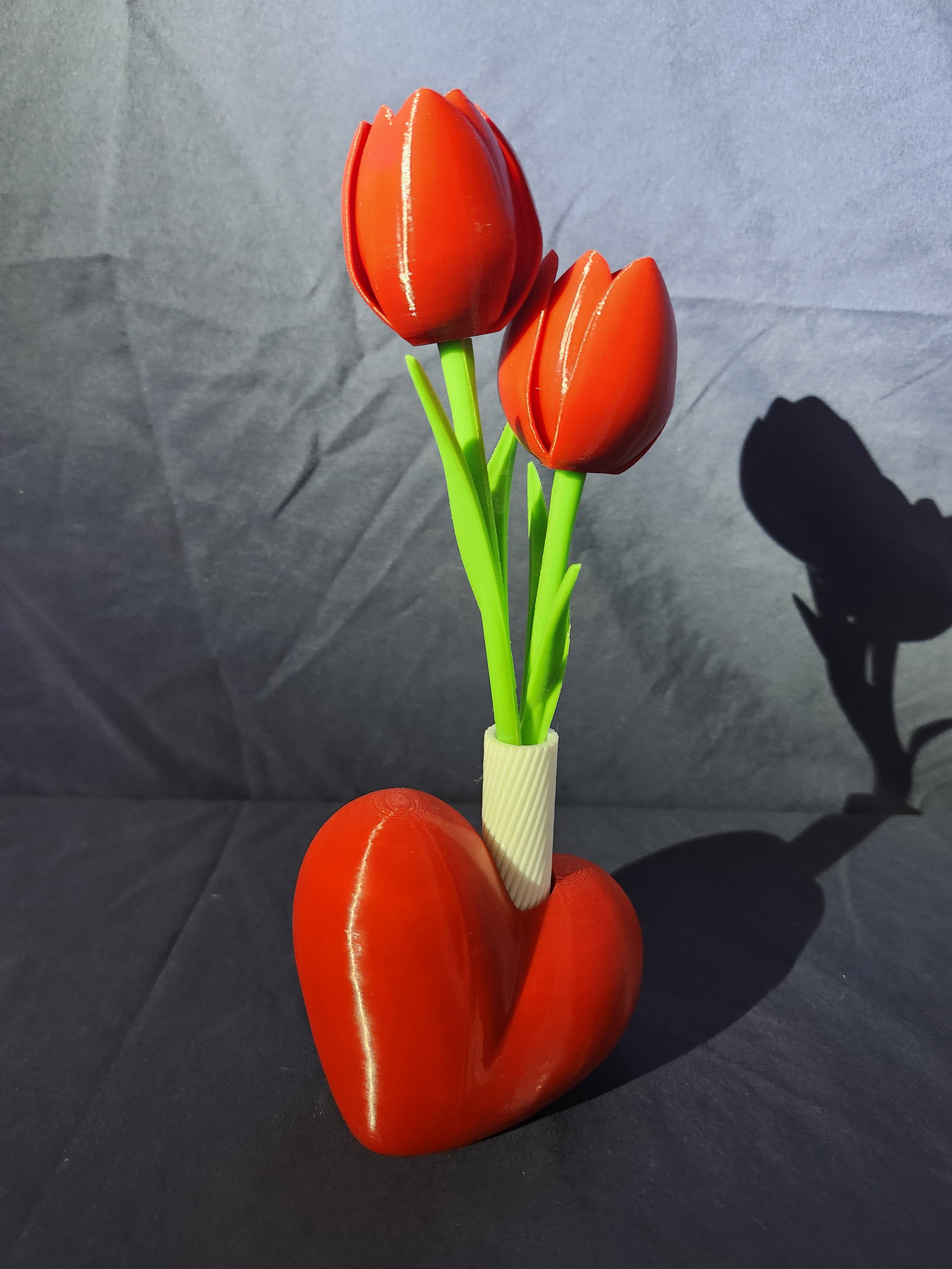 Tulip with Heart Vase