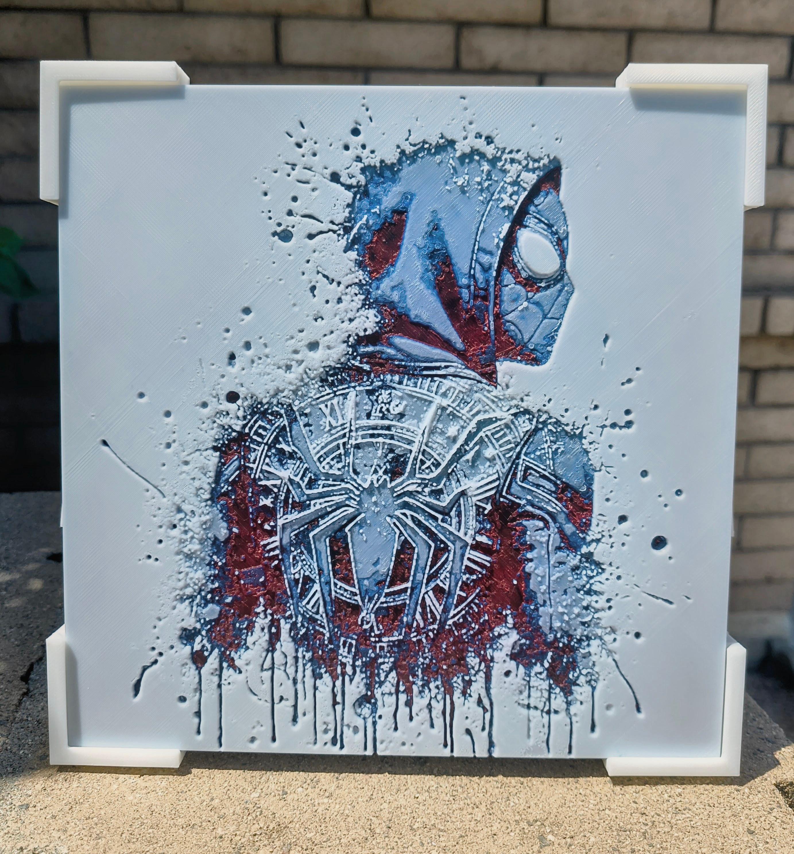 "Across the Clockwork" - Spider-Man 200x200mm HueForge