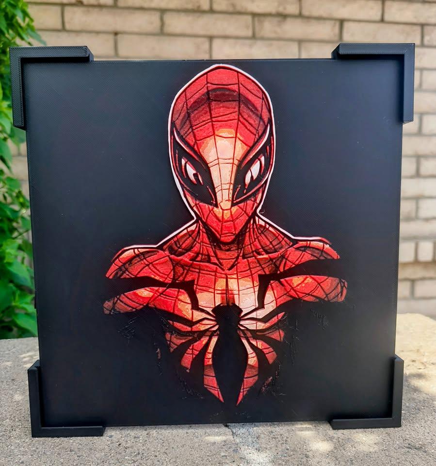 "Coming out of the Shadows" - Spider-Man 200x200 HueForge