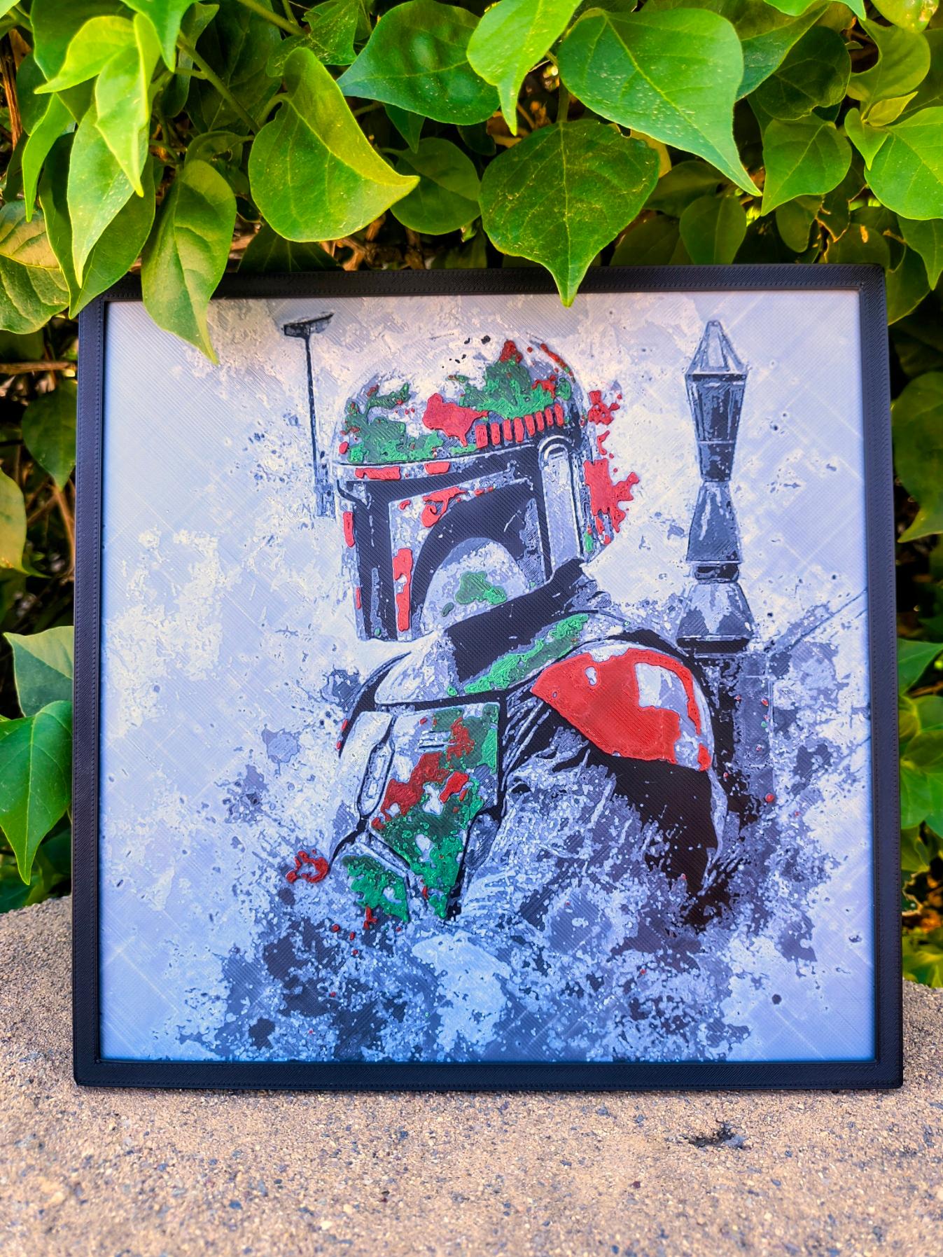 "A Galaxy Forgotten" – Splatter-Style Boba Fett 3D Print