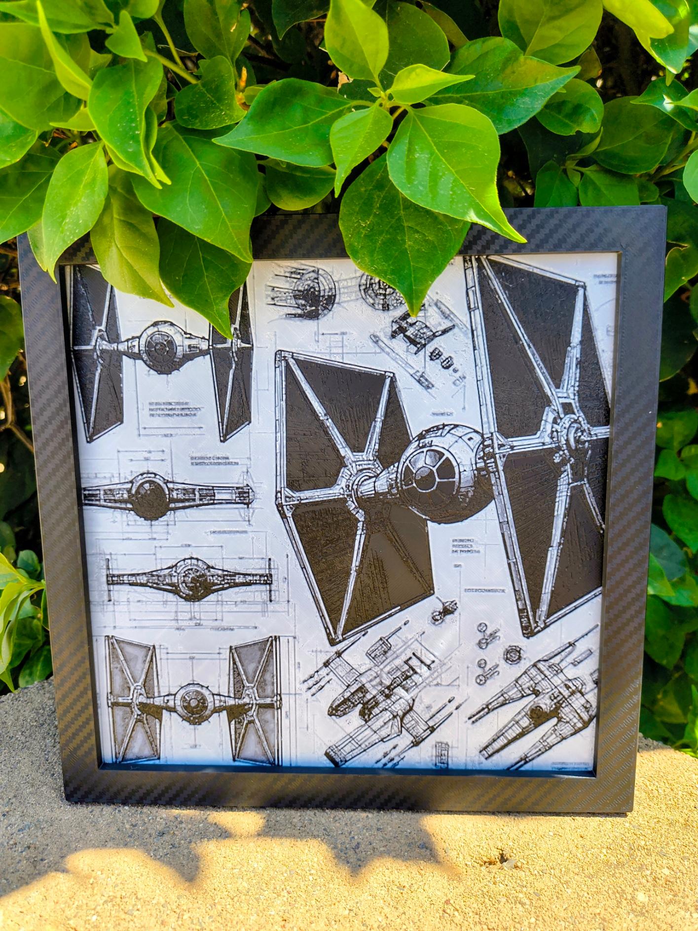 "Schematics of the Empire" - Star Wars TIE Fighter Blueprint!