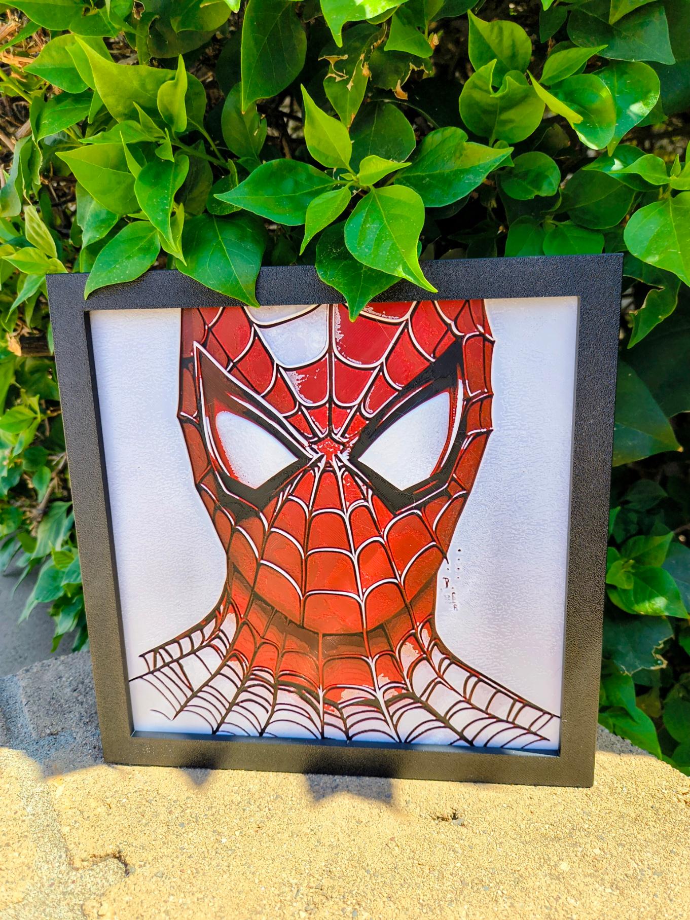 "The Eyes of New York" - Limited Spider-Man Edition 200x200mm HueForge