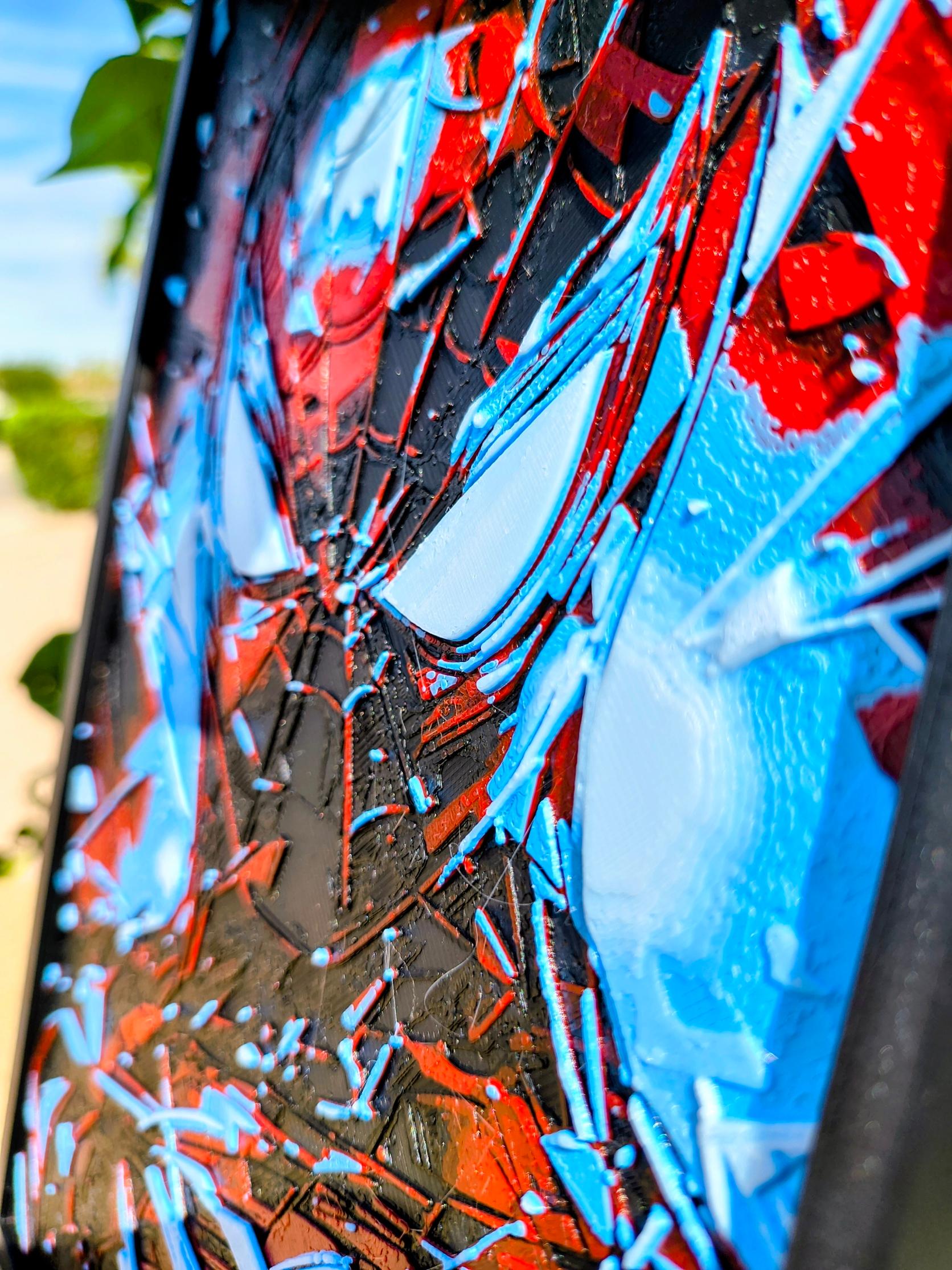 The Fractured Spider – Explosive Multiverse Spider-Man Wall Art (Framed)
