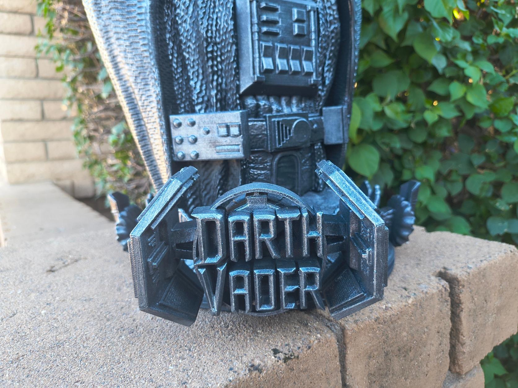 "Shadow of the Republic" — Collectors Centerpiece Scale Darth Vader Metallic-Finish Bust