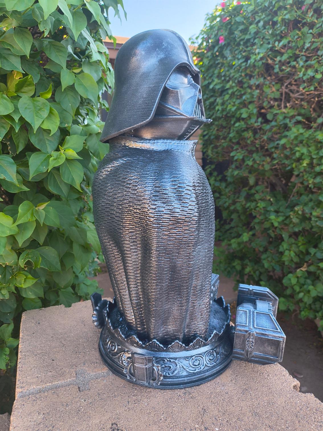 "Shadow of the Republic" — Collectors Centerpiece Scale Darth Vader Metallic-Finish Bust
