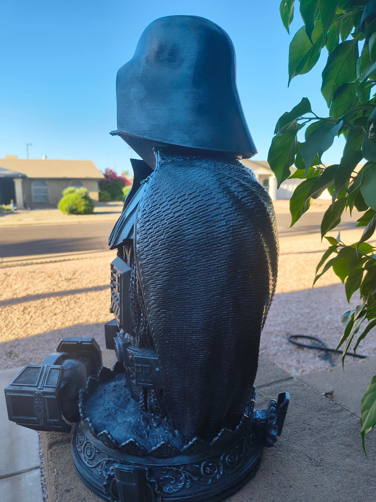 "Shadow of the Republic" — Collectors Centerpiece Scale Darth Vader Metallic-Finish Bust