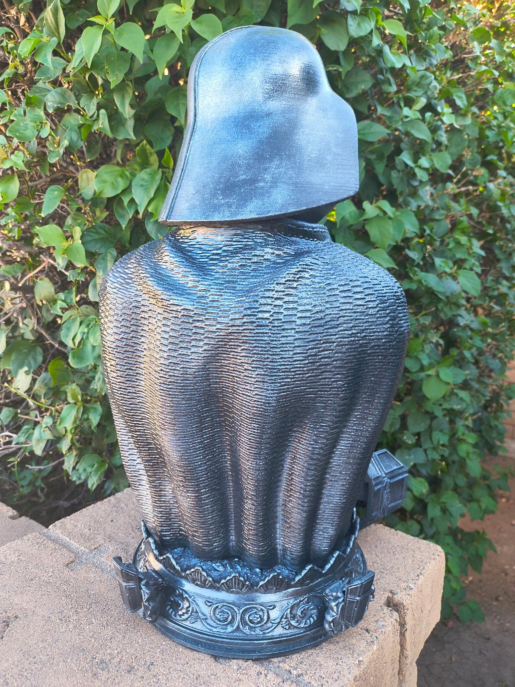 "Shadow of the Republic" — Collectors Centerpiece Scale Darth Vader Metallic-Finish Bust