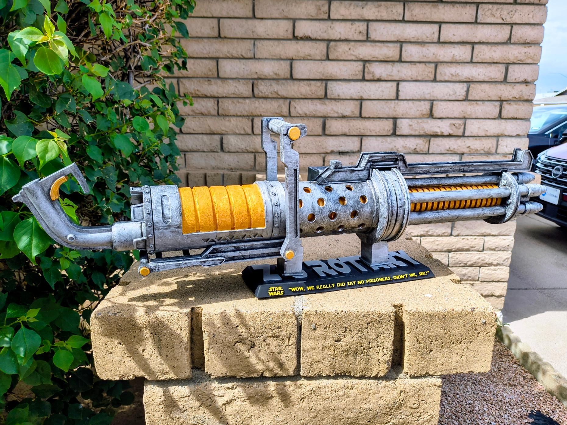 Star Wars Z-6 Rotary Blaster Cannon Replica – Hand-Painted, Premium 3D Print (Matte Finish)