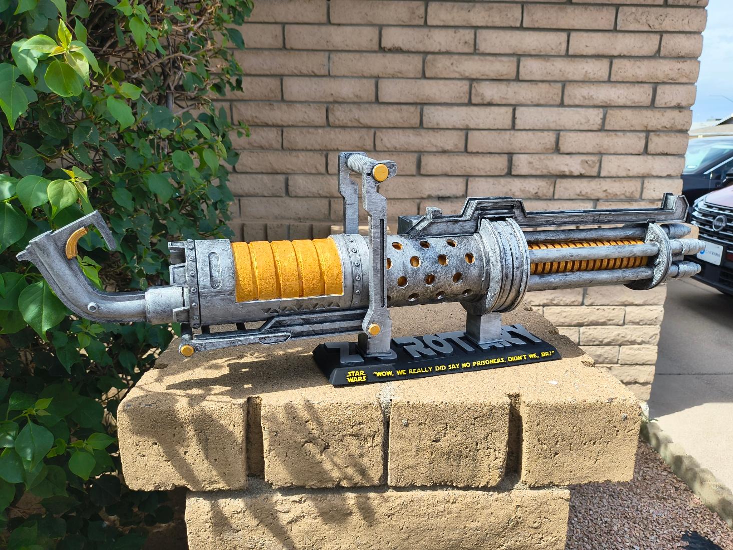 Star Wars Z-6 Rotary Blaster Cannon Replica – Hand-Painted, Premium 3D Print (Matte Finish)