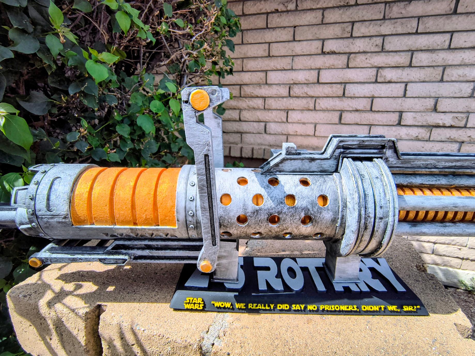 Star Wars Z-6 Rotary Blaster Cannon Replica – Hand-Painted, Premium 3D Print (Matte Finish)