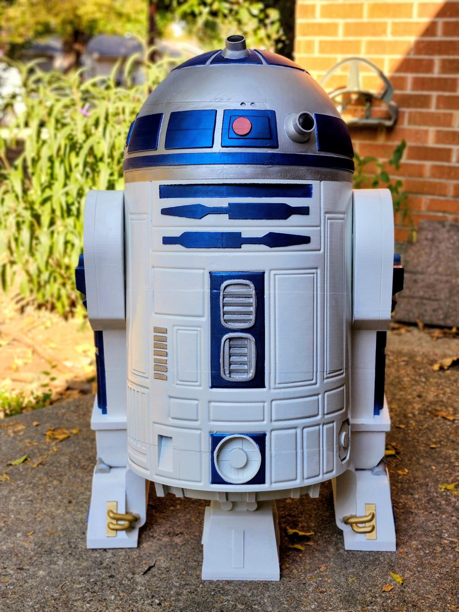 Hand-Painted R2-D2 3D Printed Astromech Droid – Stunning Collector’s Piece & Unique Star Wars Decor 