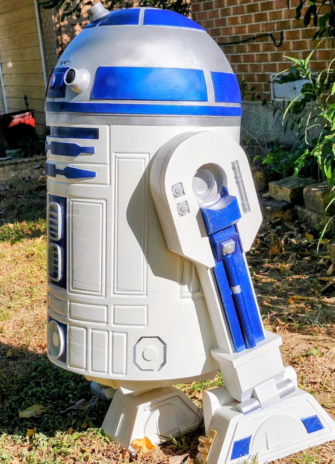 Hand-Painted R2-D2 3D Printed Astromech Droid – Stunning Collector’s Piece & Unique Star Wars Decor 