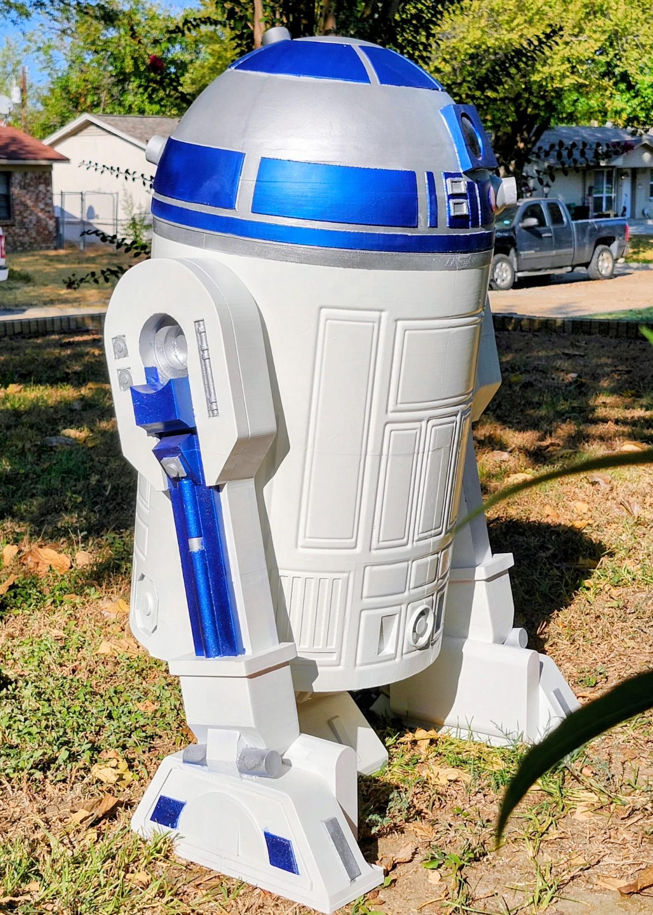 Hand-Painted R2-D2 3D Printed Astromech Droid – Stunning Collector’s Piece & Unique Star Wars Decor 