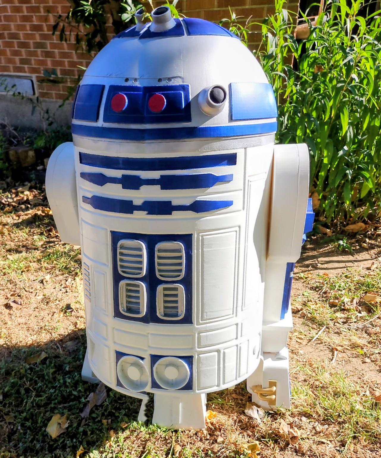 Hand-Painted R2-D2 3D Printed Astromech Droid – Stunning Collector’s Piece & Unique Star Wars Decor 